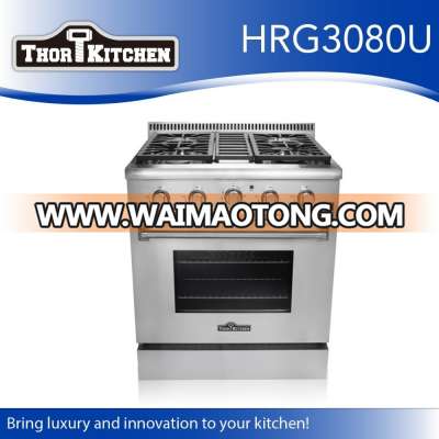 Model# 3080 30" Freestanding Professional 4 Burner Gas Range